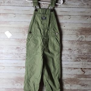 Oshkosh boys overalls green 5T